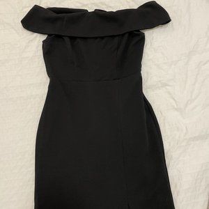 Lulus Aveline Black Off-the-Shoulder Maxi Dress